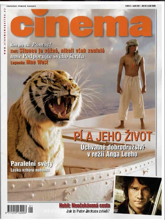 CINEMA (Cz) magazine side cover January 2013