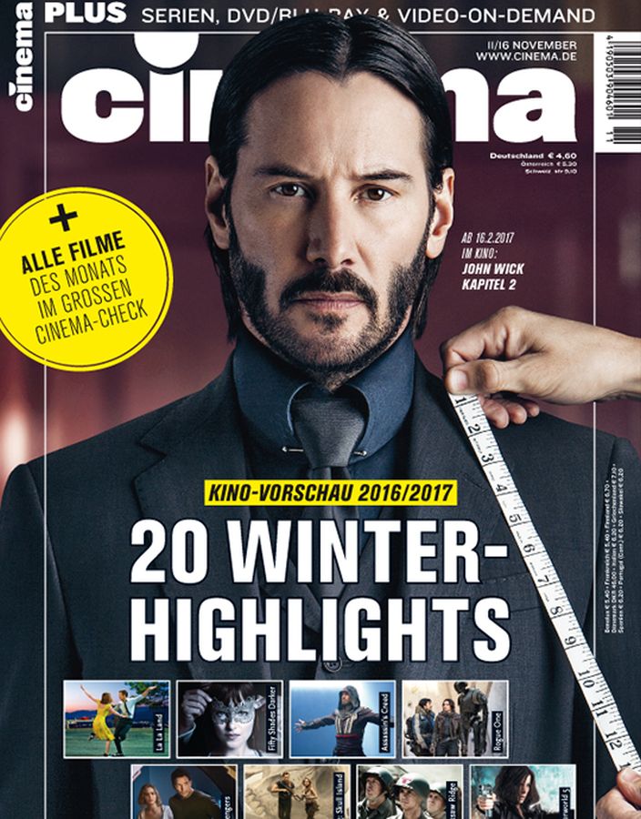 CINEMA (De) magazine side cover November 2016