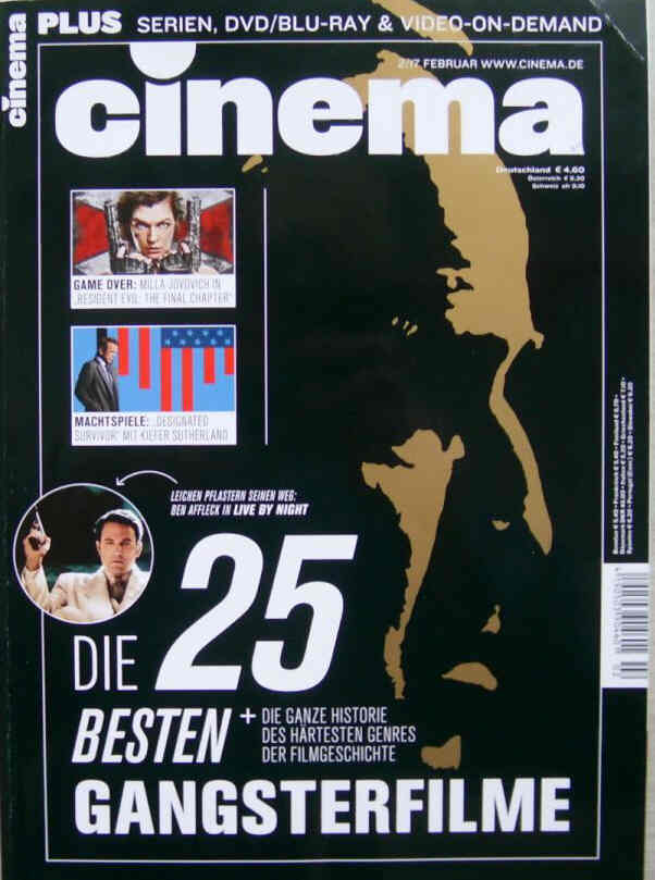CINEMA (De) magazine side cover February 2017