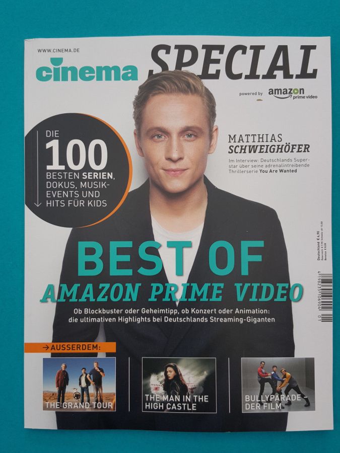 CINEMA (De) magazine side cover Issue sp  September 2017