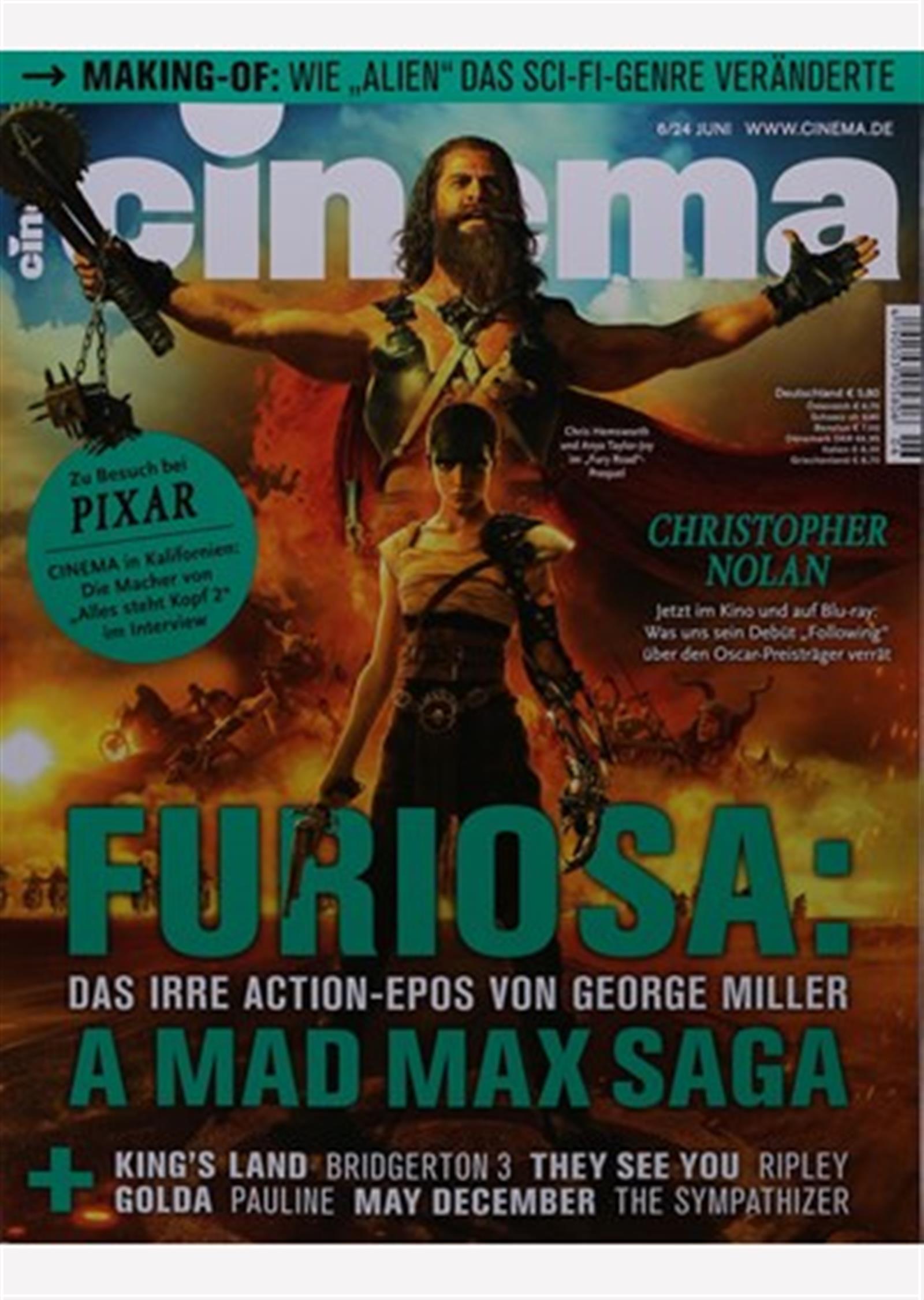 CINEMA (De) magazine side cover  June 2024