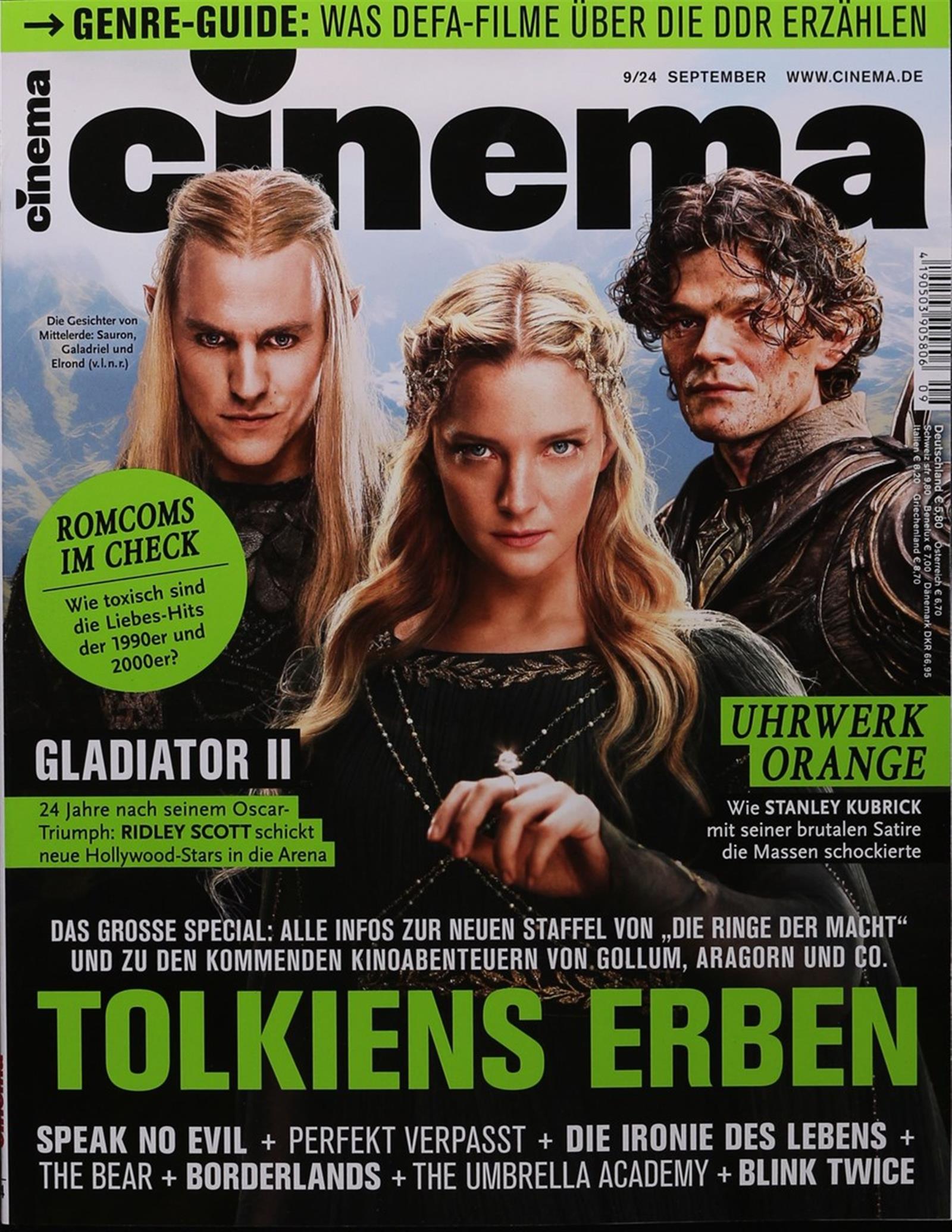 CINEMA (De) magazine side cover  September 2024