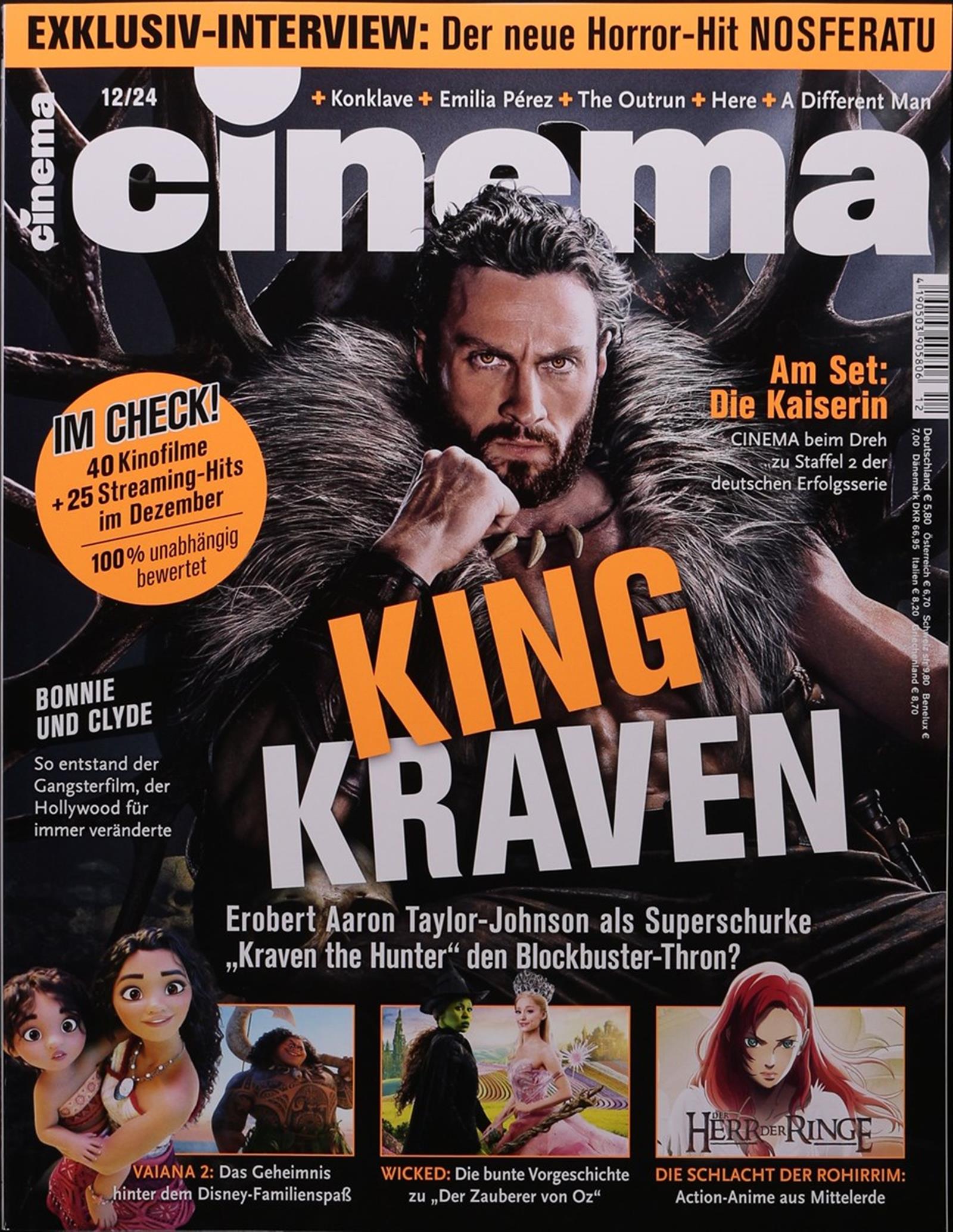 CINEMA (De) magazine side cover  December 2024