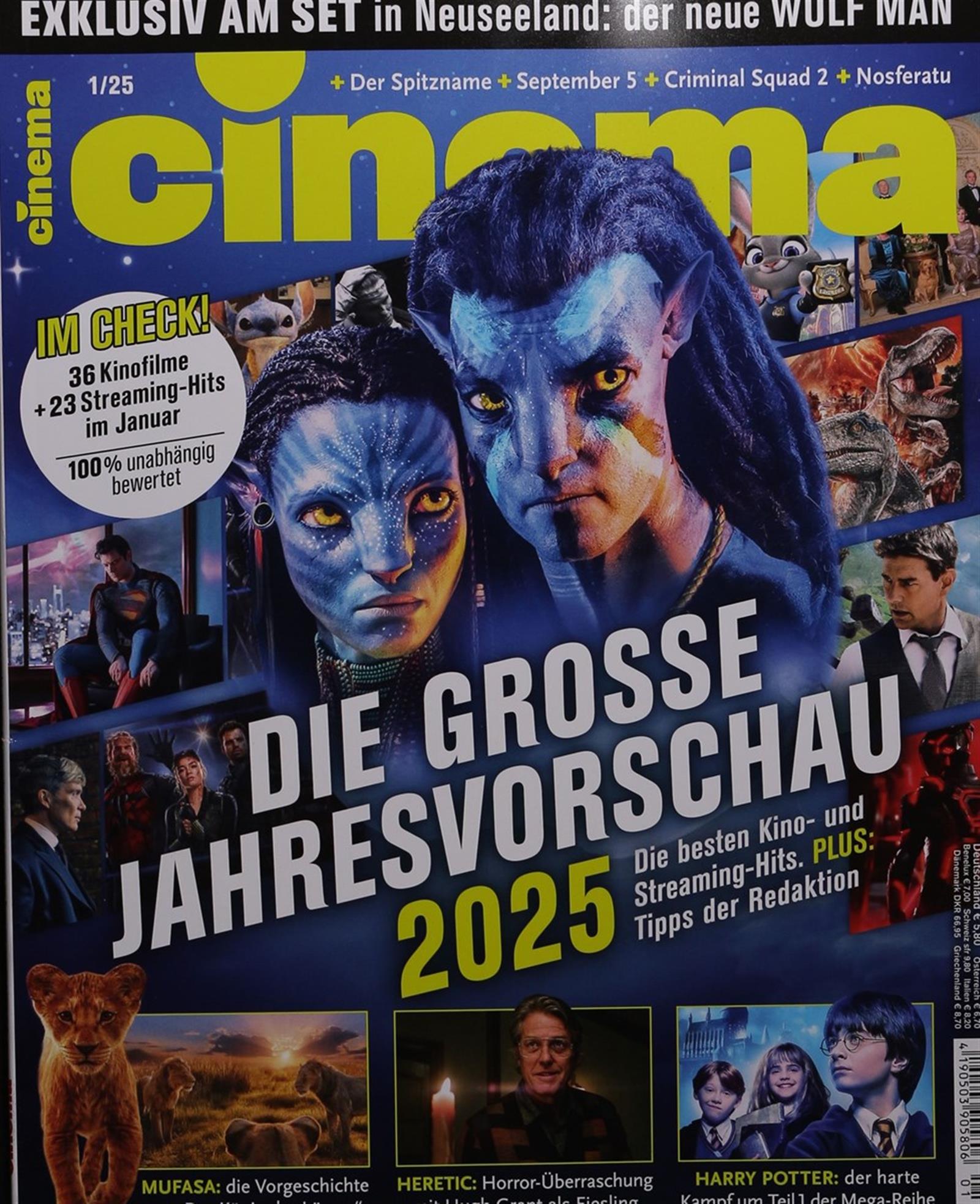 CINEMA (De) magazine side cover  January 2025