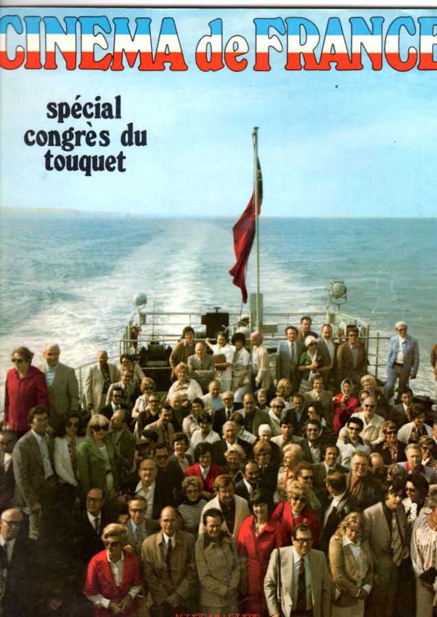 CINEMA DE FRANCE magazine side cover Issue 7  July 1976