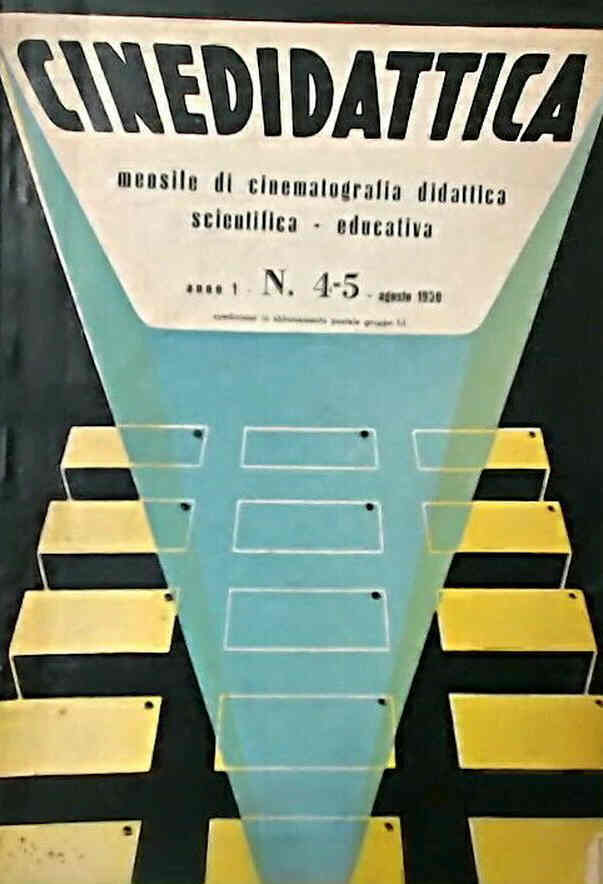 CINEDIDATTICA magazine side cover Issue 4-5  August 1950