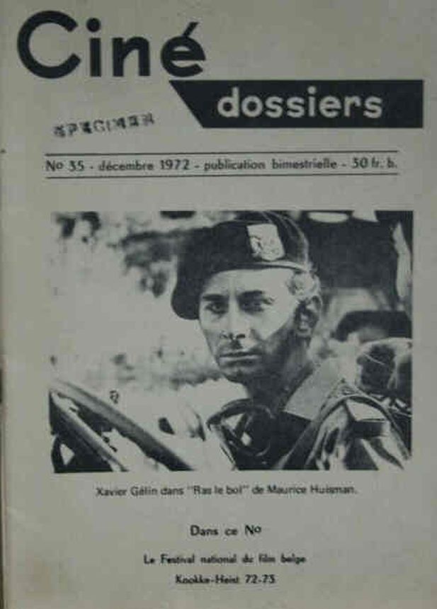 CINE DOSSIERS magazine side cover Issue 35  December 1972