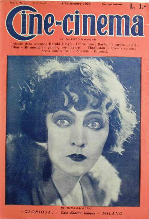 CINE-CINEMA magazine side cover 4 September 1926