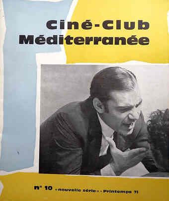 CINE-CLUB MEDITERRANEE magazine side cover Issue 10/43  1971