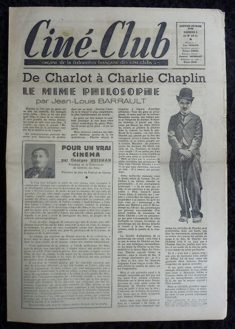 CINE-CLUB magazine side cover Issue 4 Vol 1 # 4 - January/February 1948