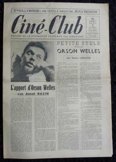 CINE-CLUB magazine side cover Issue 7 Vol 1 # 7 - May 1948