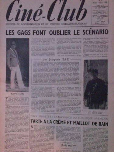 CINE-CLUB magazine side cover Issue 3 Vol 3 # 3 - March/April 1950