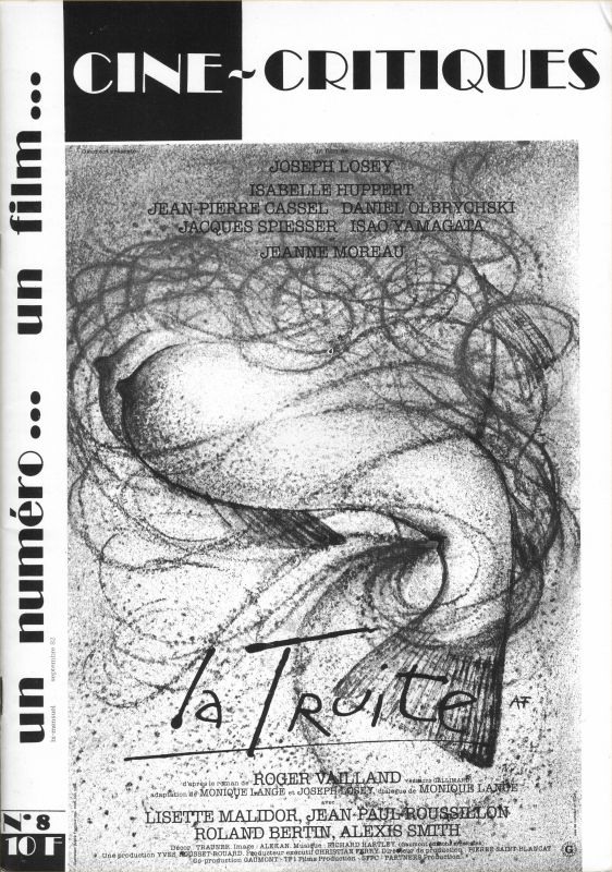 CINE-CRITIQUES magazine side cover Issue 8 October 1982