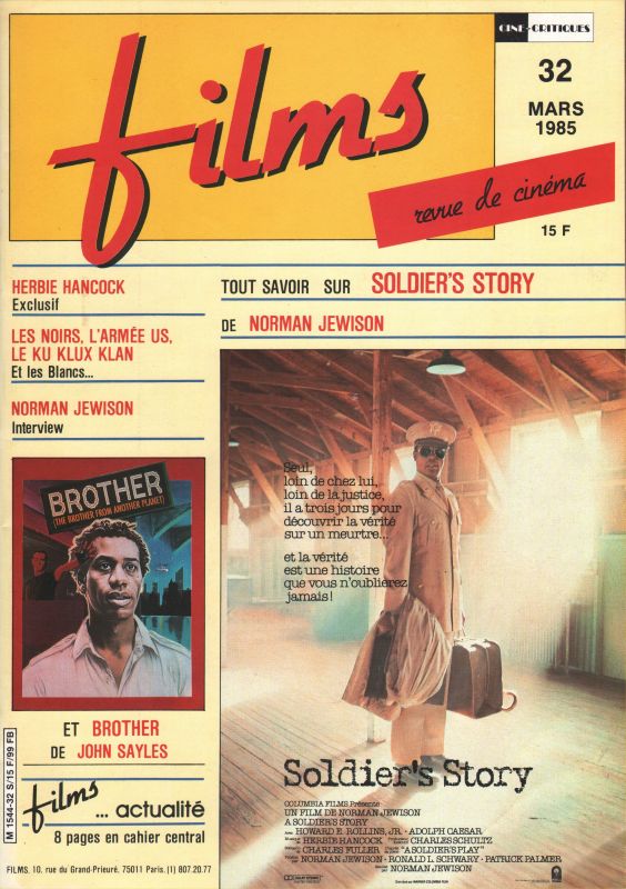 CINE-CRITIQUES magazine side cover Issue 32 March 1985