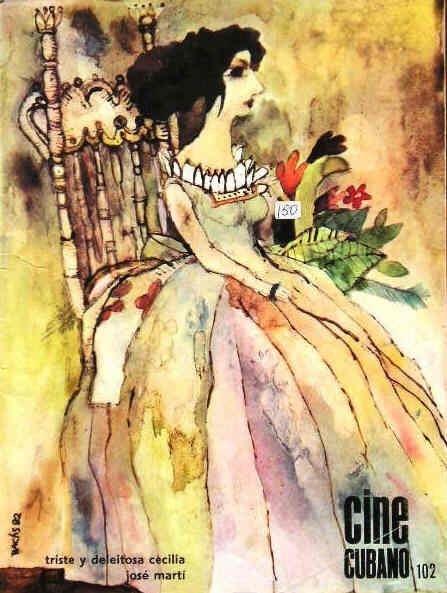 CINE CUBANO magazine side cover Issue 102 July 1982