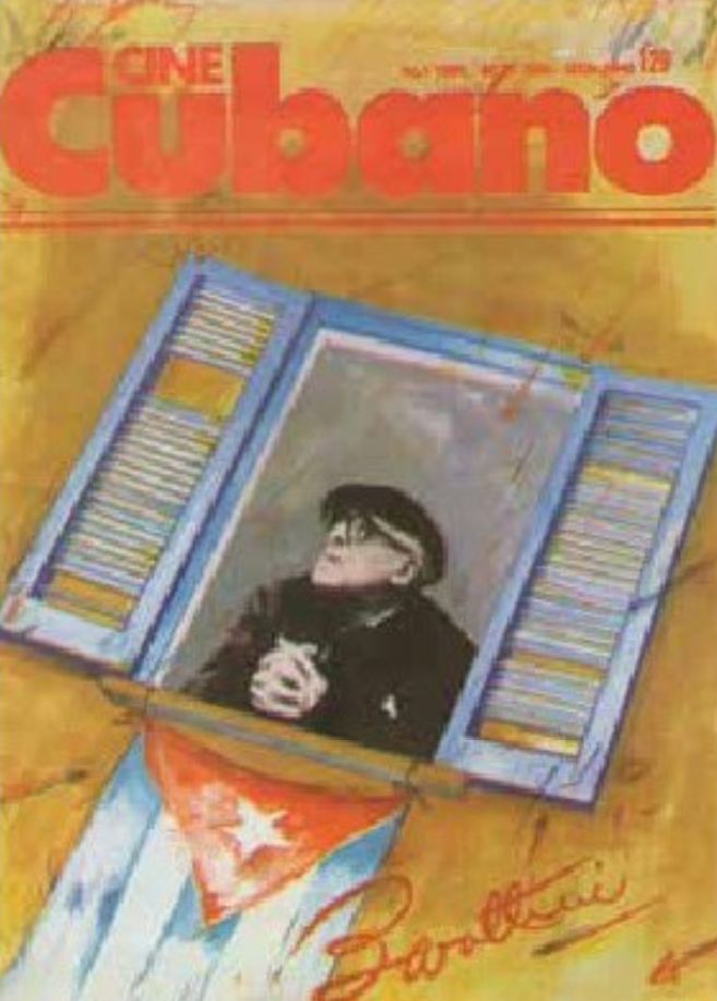 CINE CUBANO magazine side cover Issue 129 January 1990