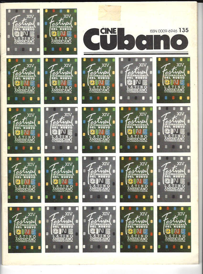 CINE CUBANO magazine side cover Issue 135 April 1992