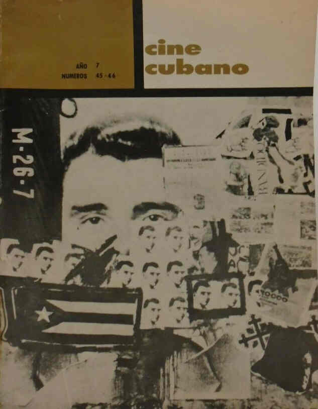 CINE CUBANO magazine side cover Issue 45/46 July 1967