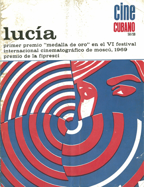 CINE CUBANO magazine side cover Issue 58/59 January 1970