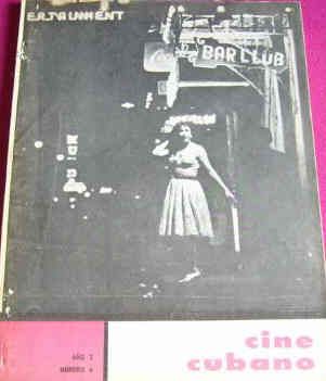 CINE CUBANO magazine side cover Issue 6 January 1962