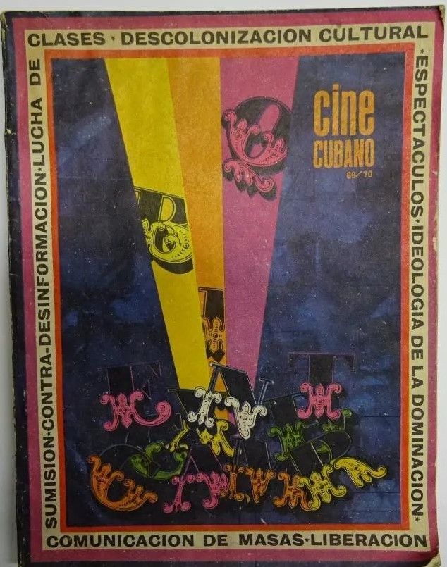 CINE CUBANO magazine side cover Issue 69/70 July 1971