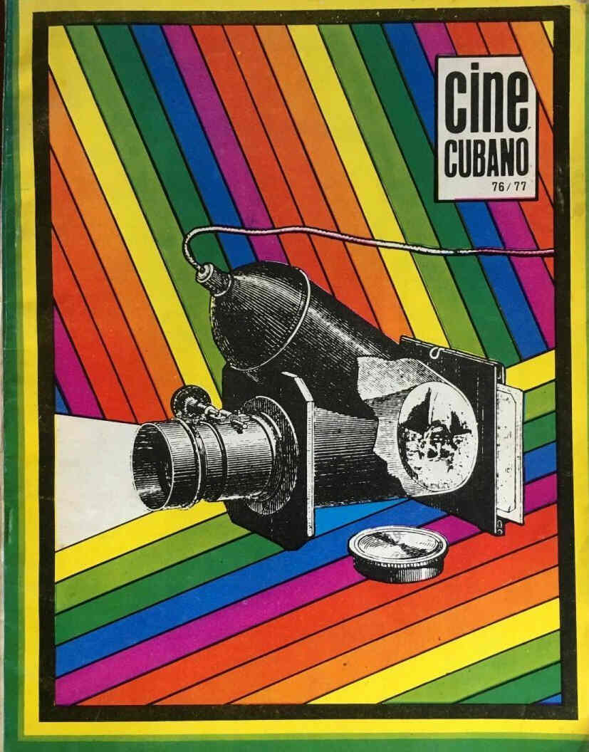 CINE CUBANO magazine side cover Issue 76/77 April 1972