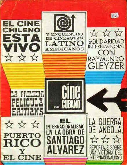 CINE CUBANO magazine side cover Issue 91/92 February 1977