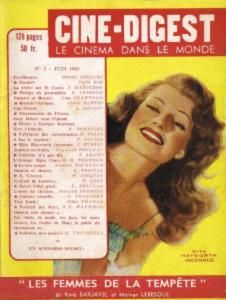 CINE-DIGEST magazine side cover Issue 2 June 1949