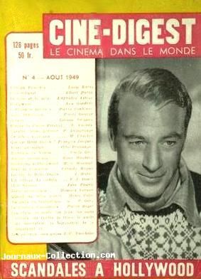 CINE-DIGEST magazine side cover Issue 4 August 1949