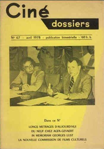 CINE DOSSIERS magazine side cover Issue 67 April 1978
