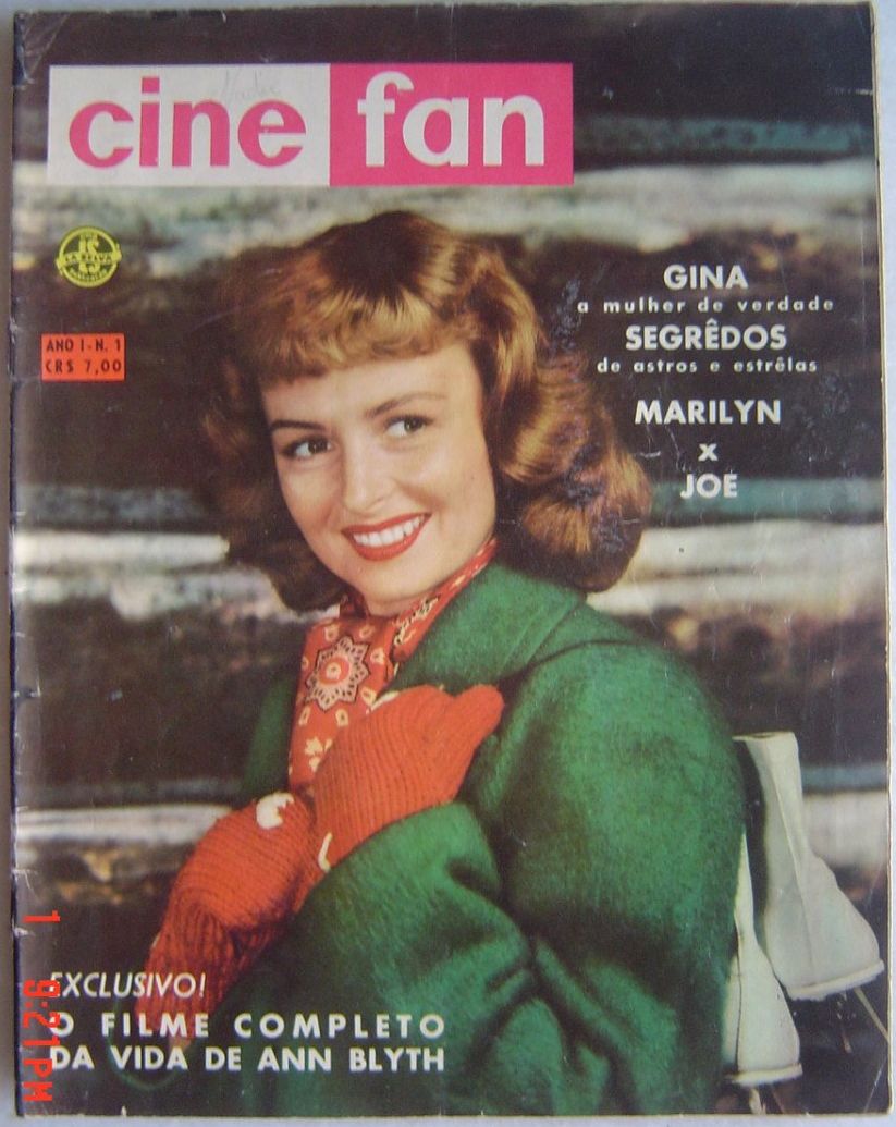 CINE FAN magazine side cover Issue 1 June 1955