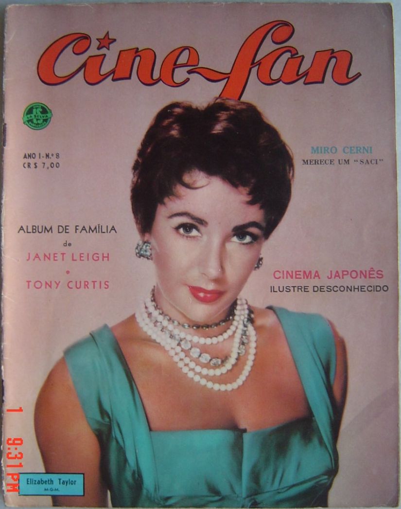CINE FAN magazine side cover Issue 8 February 1956