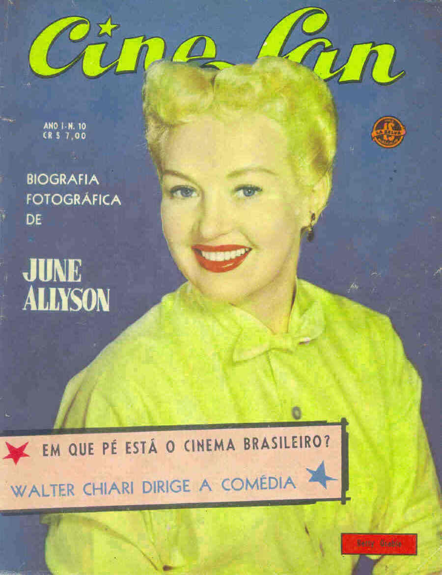 CINE FAN magazine side cover Issue 10 April 1956