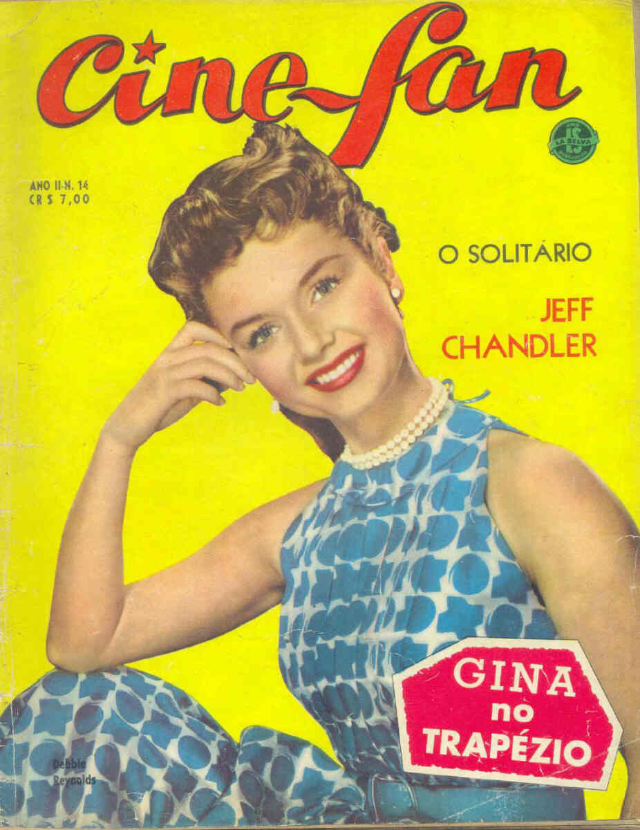 CINE FAN magazine side cover Issue 14 August 1956