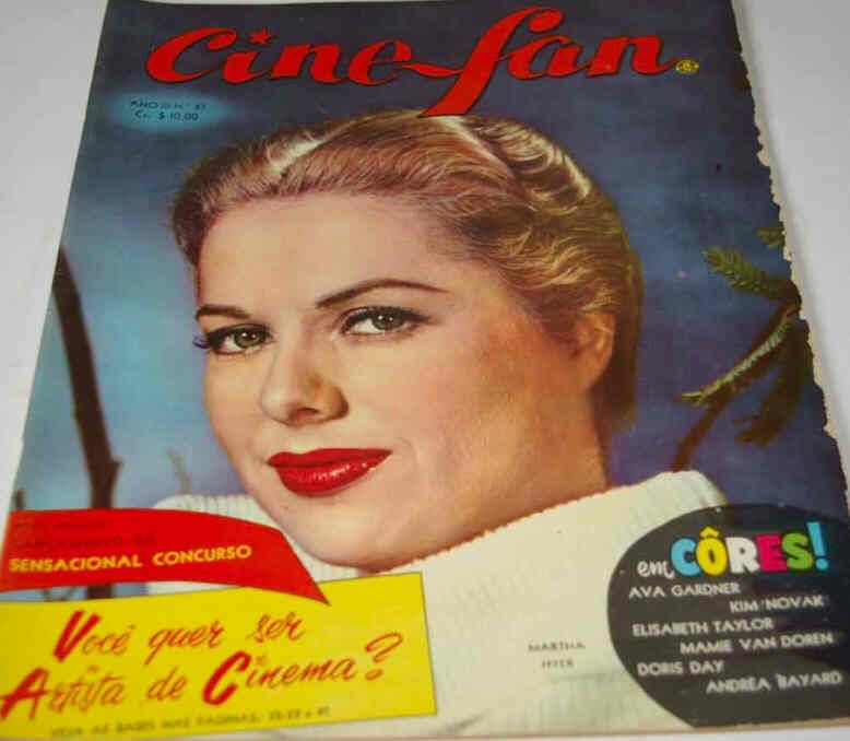 CINE FAN magazine side cover Issue 27 October 1957