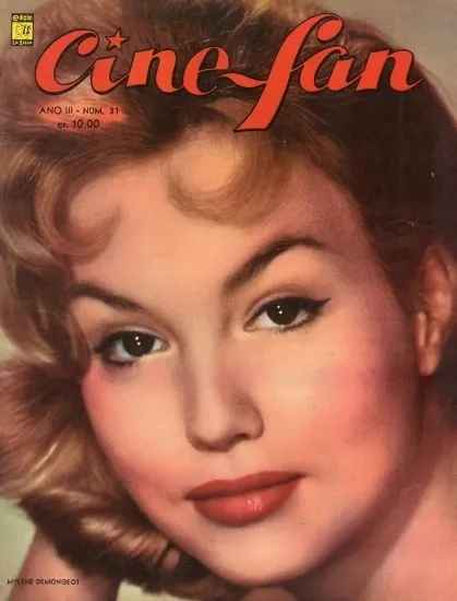 CINE FAN magazine side cover Issue 31  1958