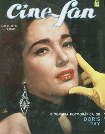 CINE FAN magazine side cover Issue 36  1958
