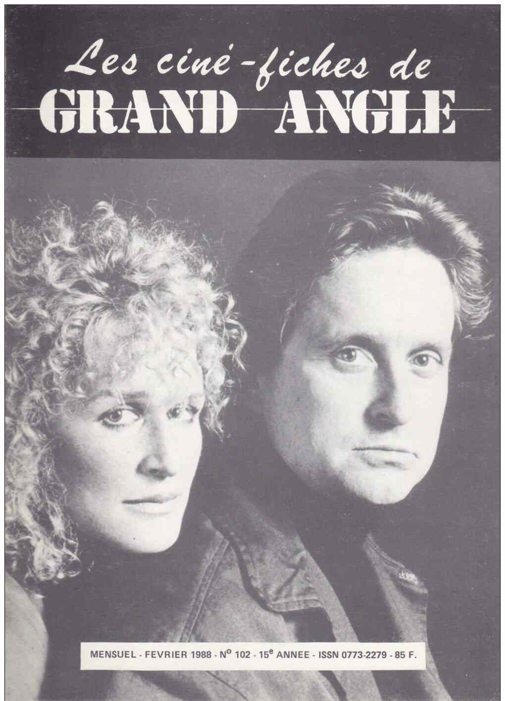 CINE-FICHES DE GRAND ANGLE | LES magazine side cover Issue 102 February 1988