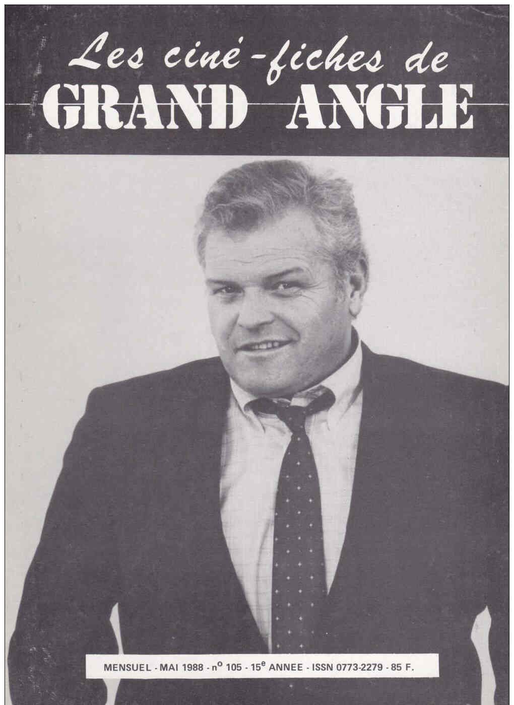 CINE-FICHES DE GRAND ANGLE | LES magazine side cover Issue 105 May 1988