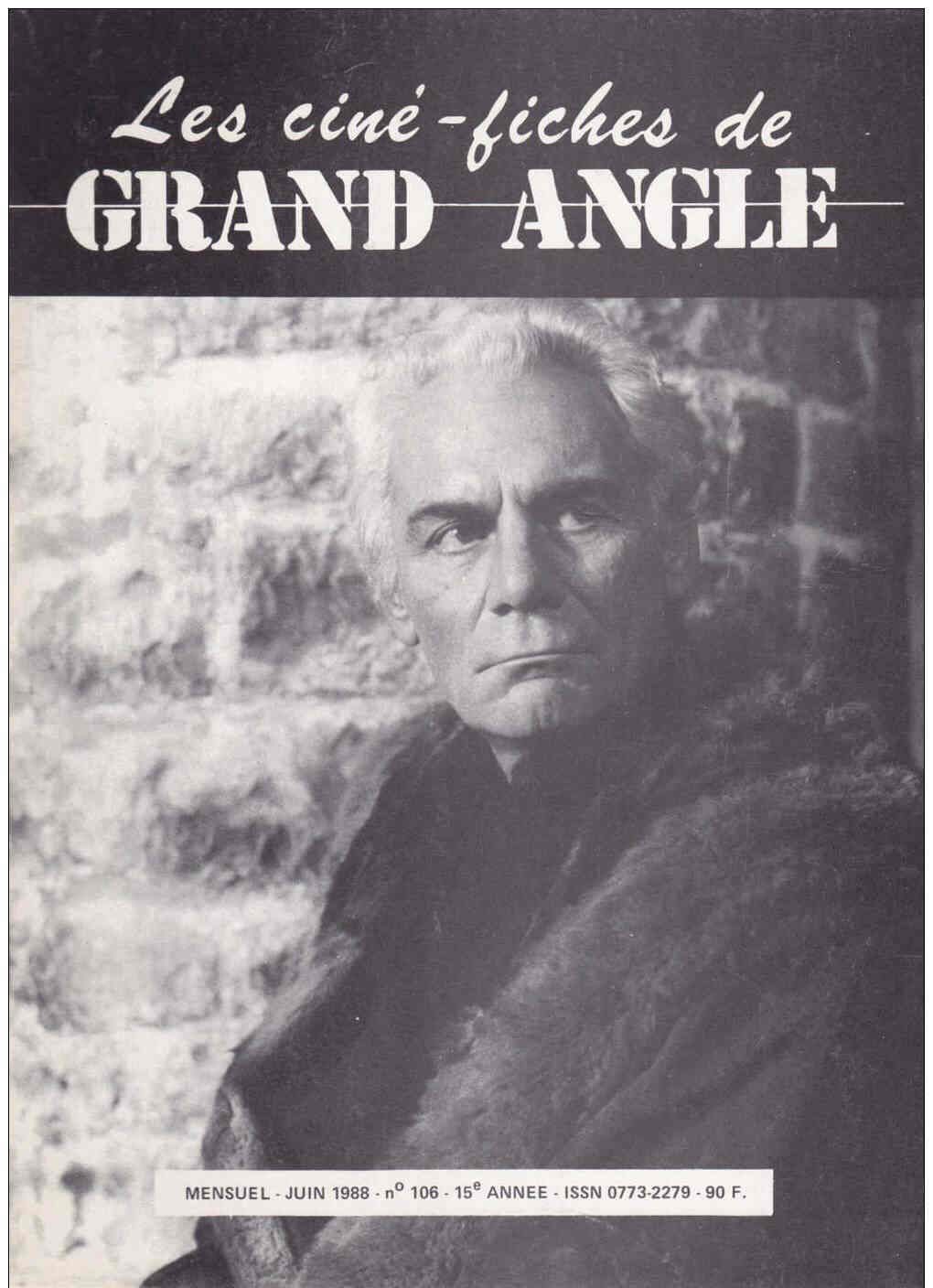 CINE-FICHES DE GRAND ANGLE | LES magazine side cover Issue 106 June 1988