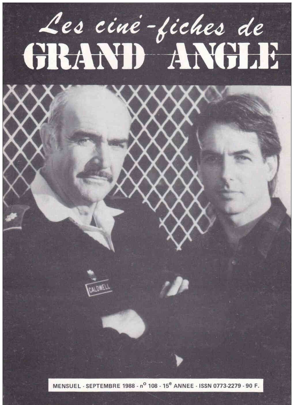 CINE-FICHES DE GRAND ANGLE | LES magazine side cover Issue 108 September 1988