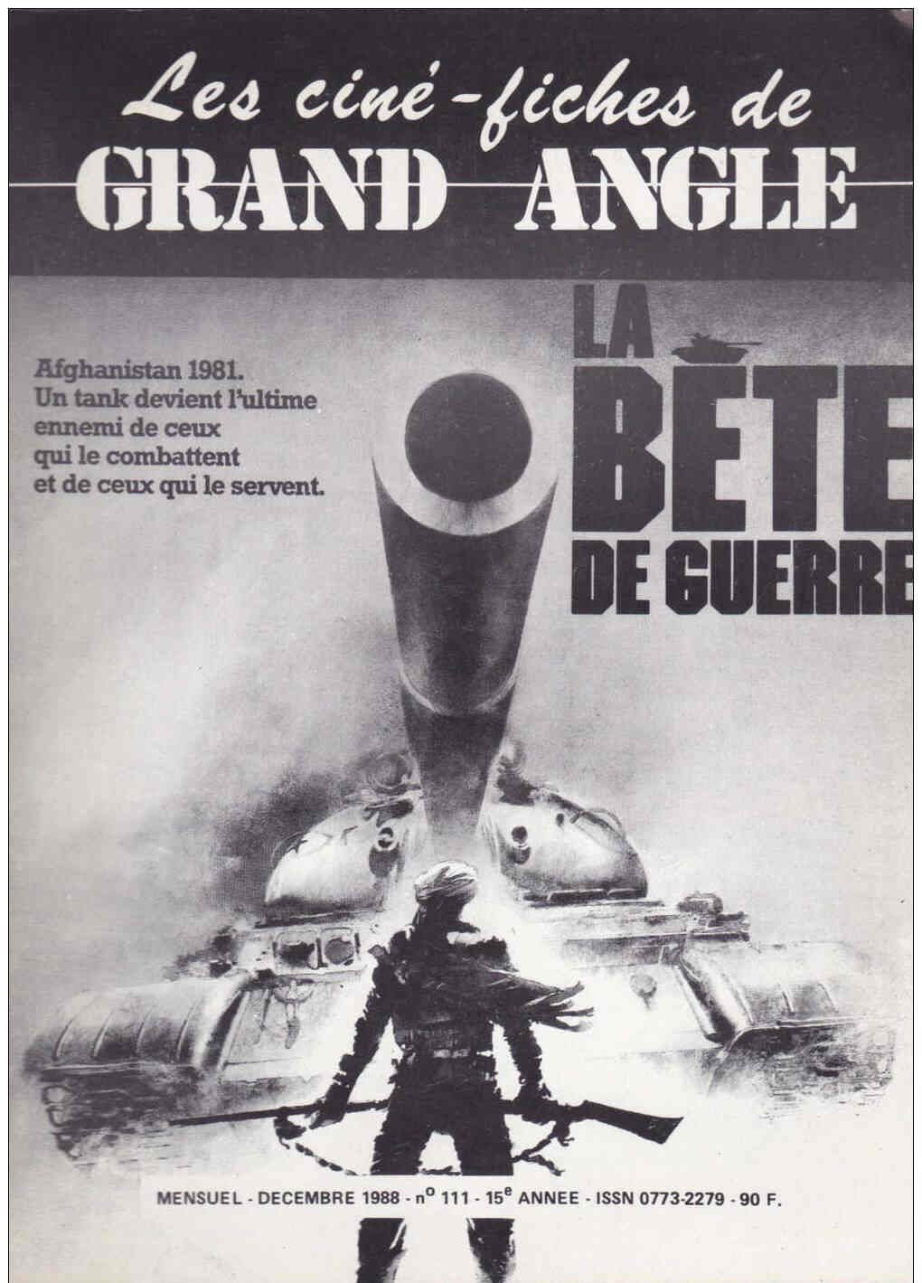 CINE-FICHES DE GRAND ANGLE | LES magazine side cover Issue 111 December 1988