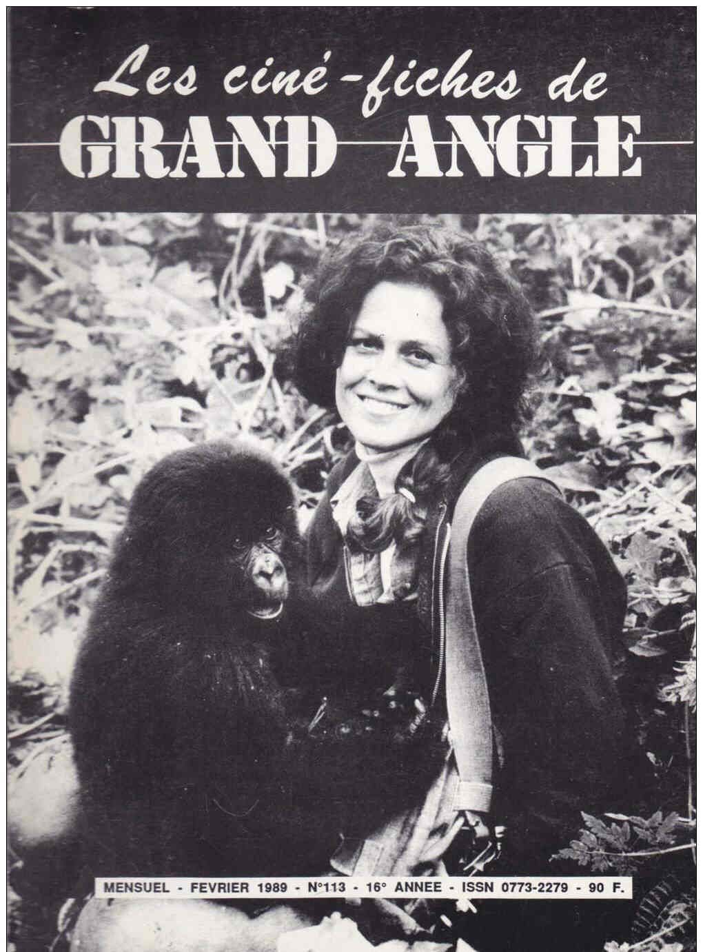 CINE-FICHES DE GRAND ANGLE | LES magazine side cover Issue 113 February 1989