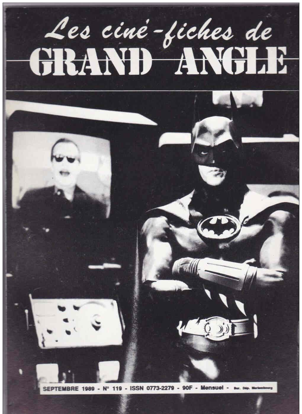 CINE-FICHES DE GRAND ANGLE | LES magazine side cover Issue 119 September 1989