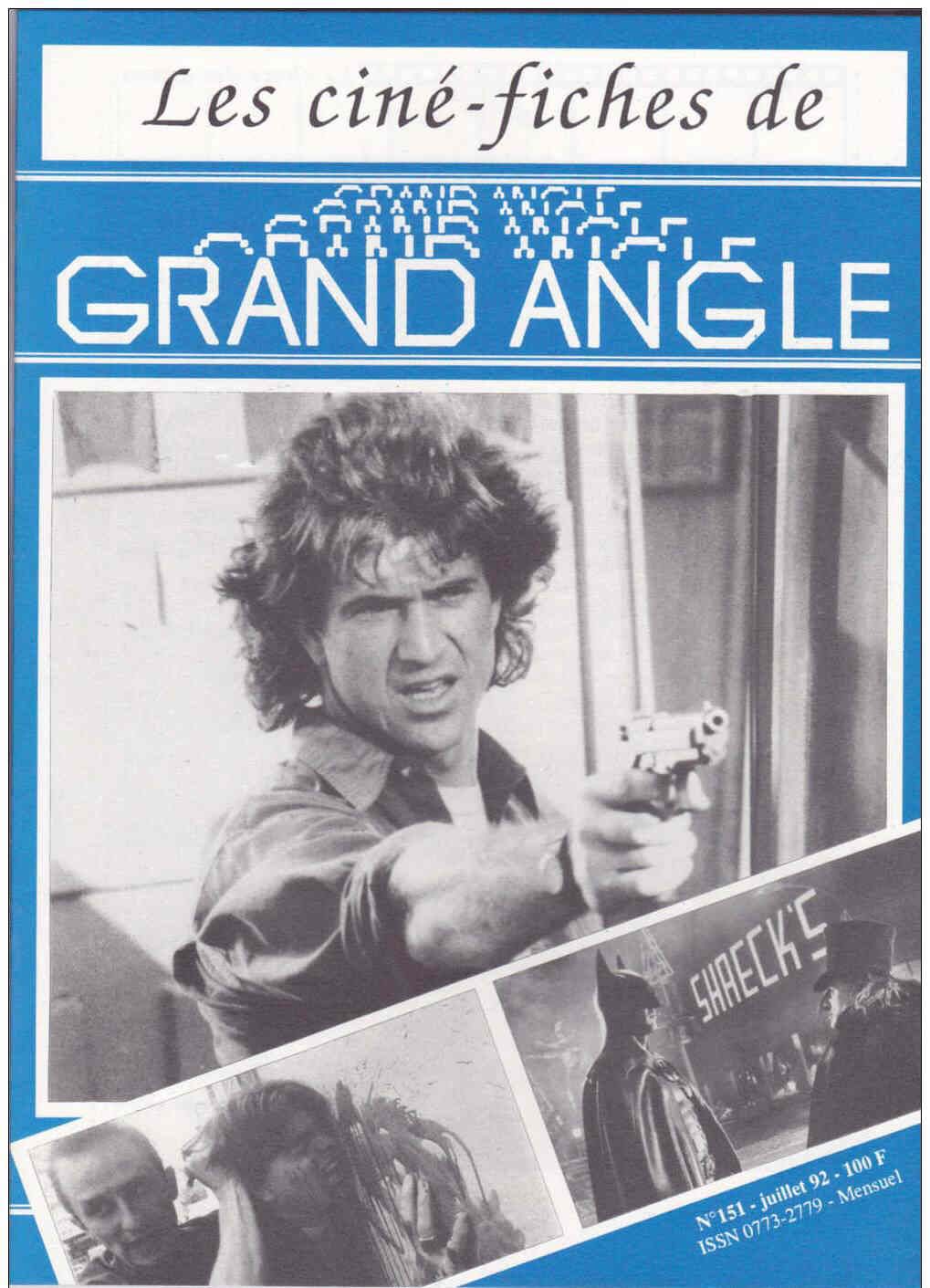 CINE-FICHES DE GRAND ANGLE | LES magazine side cover Issue 151 July 1992