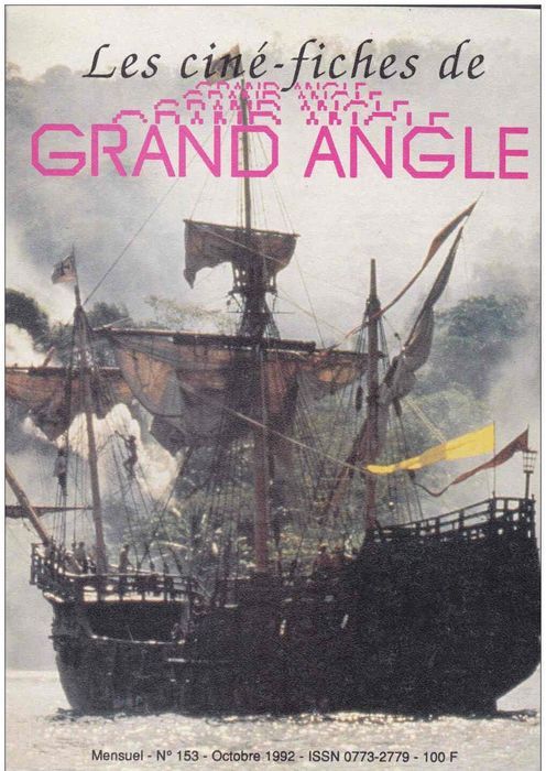 CINE-FICHES DE GRAND ANGLE | LES magazine side cover Issue 153 October 1992