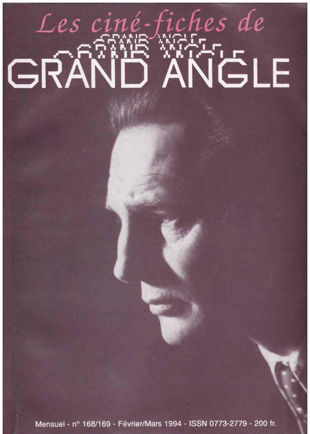 CINE-FICHES DE GRAND ANGLE | LES magazine side cover Issue 168/169 February/March 1994