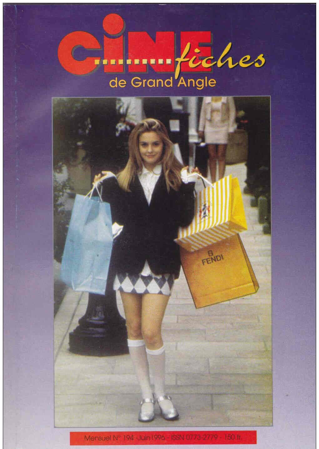 CINE-FICHES DE GRAND ANGLE | LES magazine side cover Issue 194 June 1996