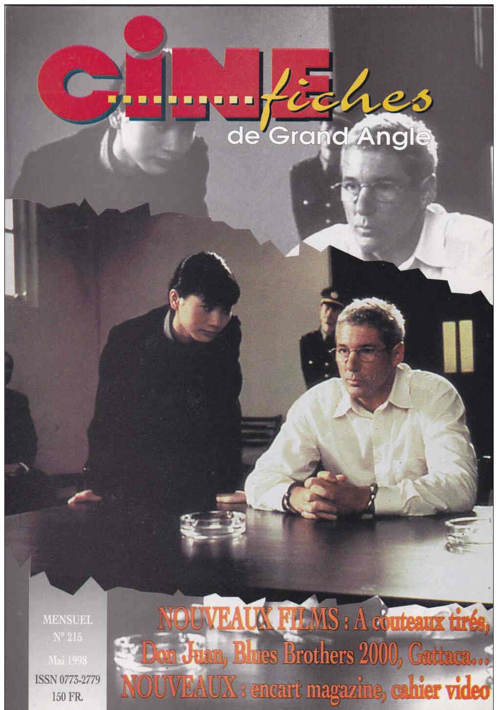 CINE-FICHES DE GRAND ANGLE | LES magazine side cover Issue 215 May 1998