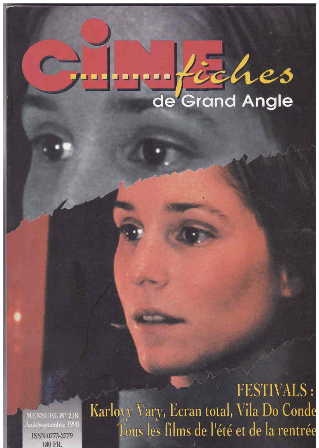 CINE-FICHES DE GRAND ANGLE | LES magazine side cover Issue 218 August/September 1998